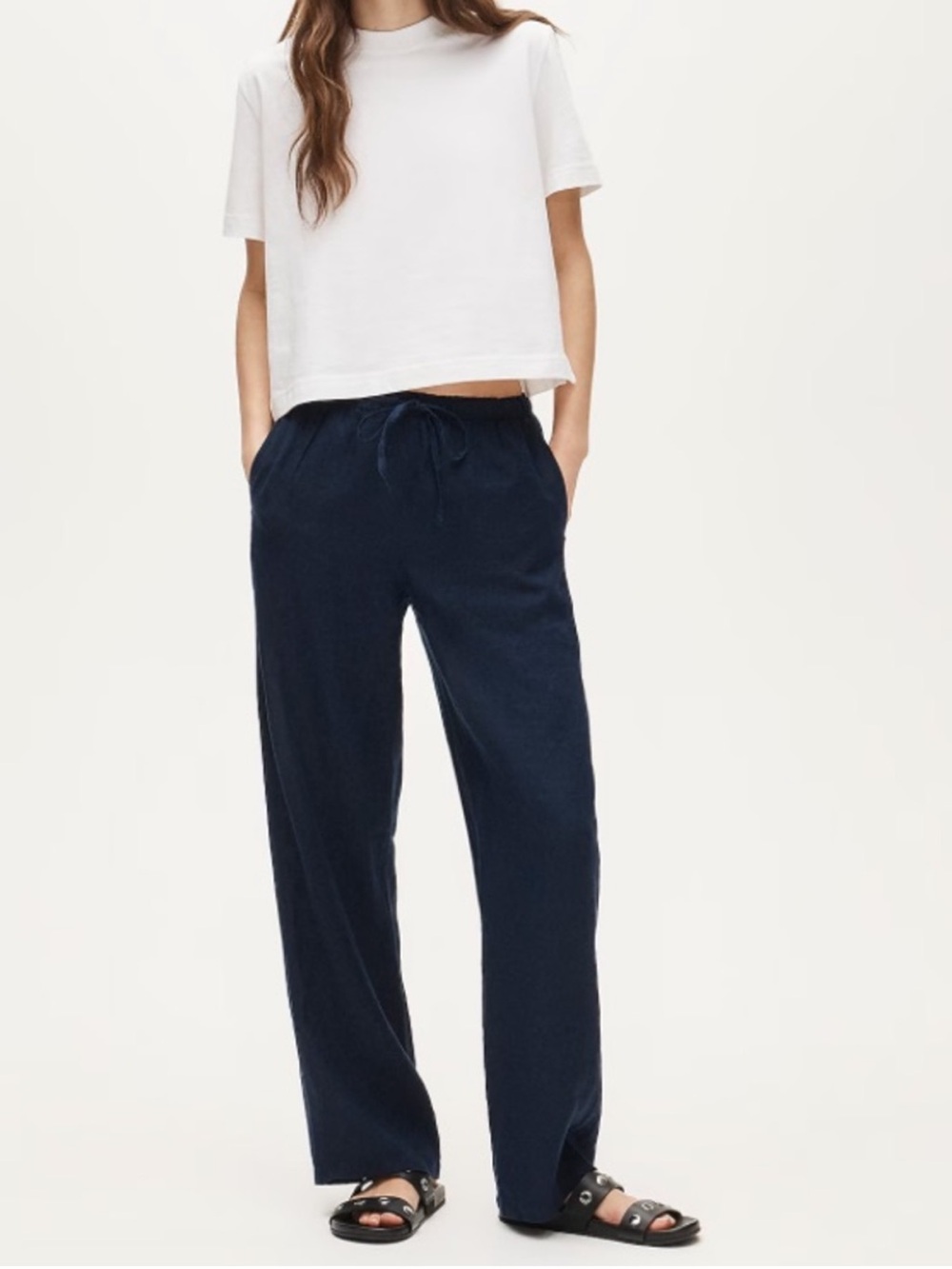 J crew Petite Soleil pant in linen